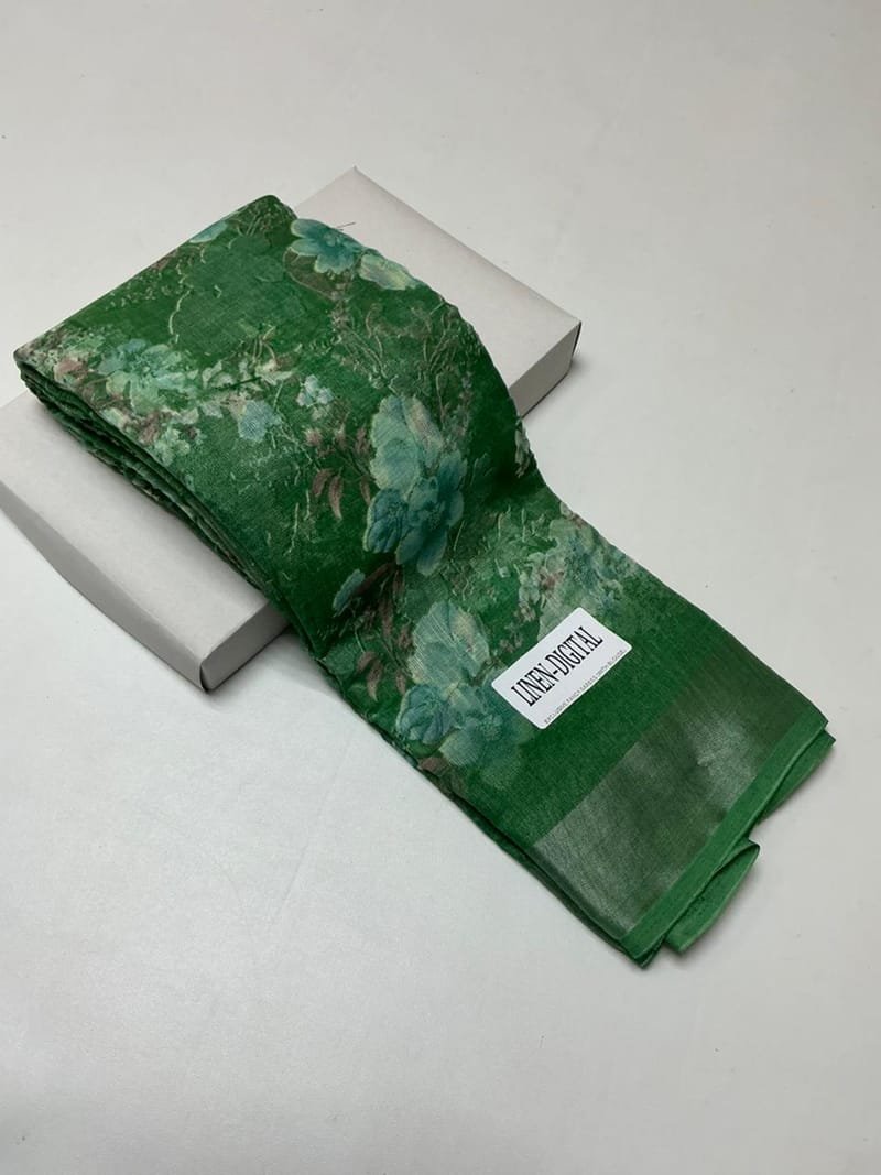 Premium Linen Cotton Saree