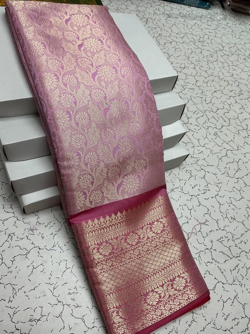 Premium Semi Kanchipuram Banarasi Bridal Saree