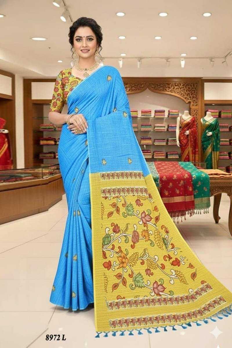 Vastra Sarees - Soft Lenen Cotton