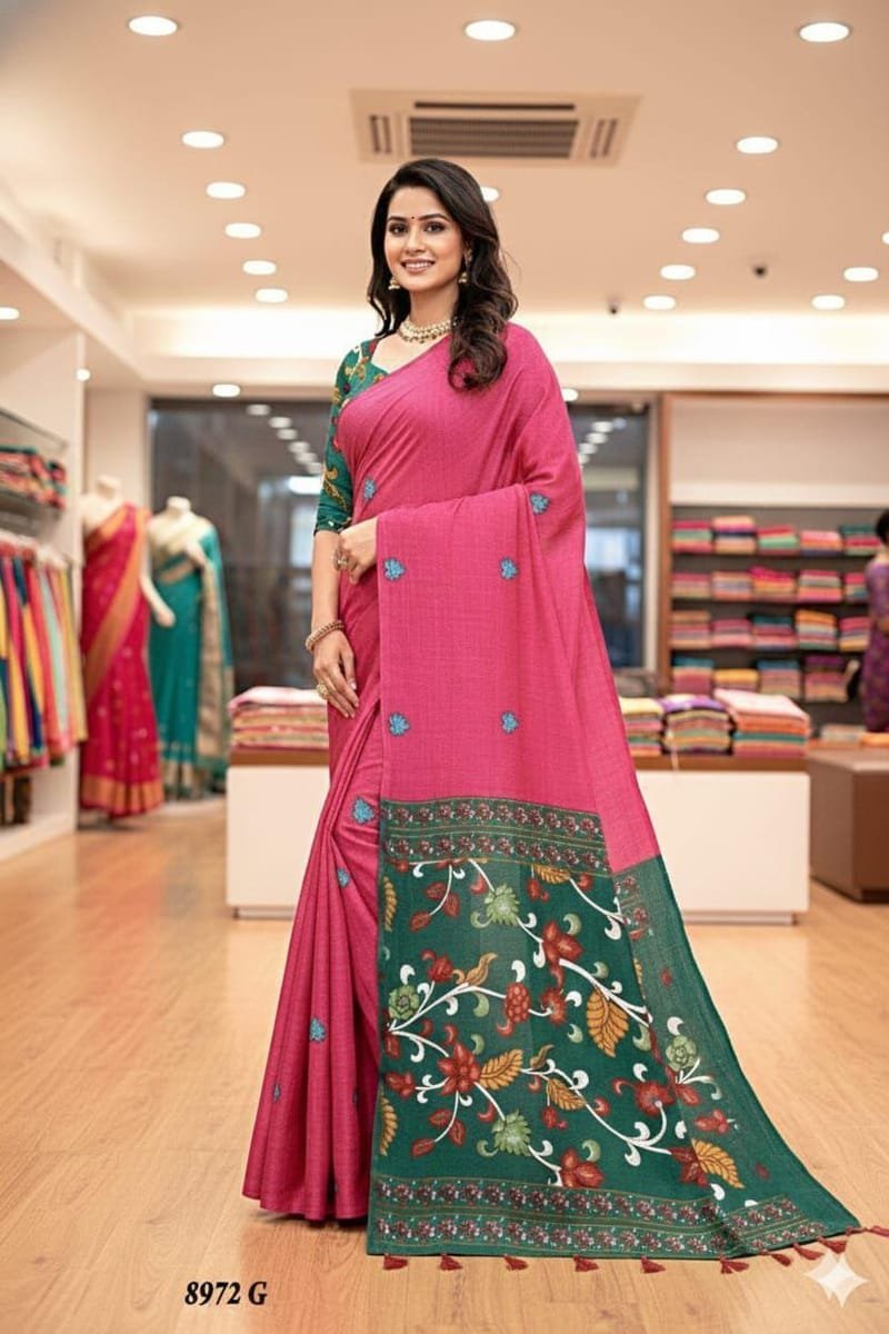 Vastra Sarees - Soft Lenen Cotton