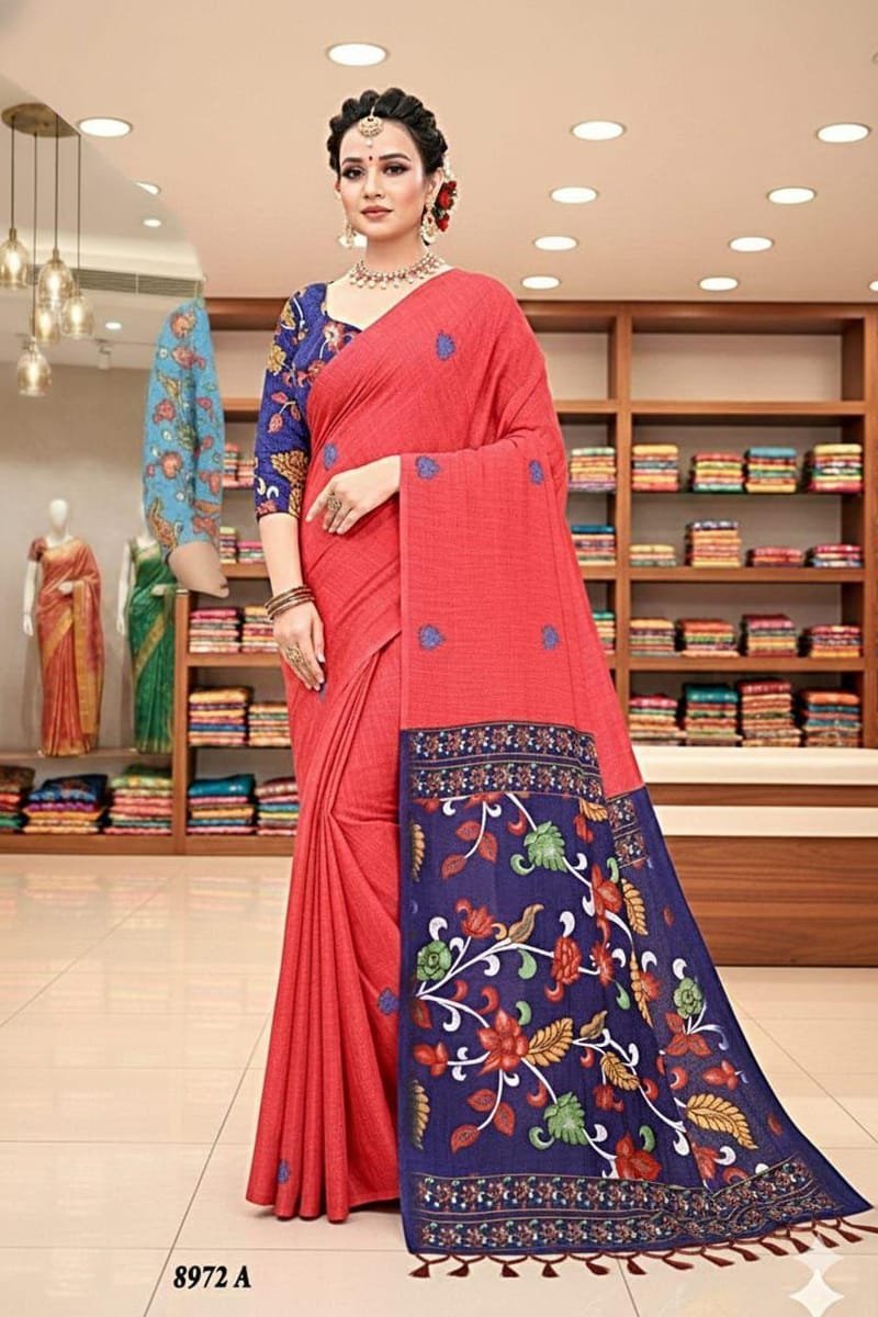 Vastra Sarees - Soft Lenen Cotton