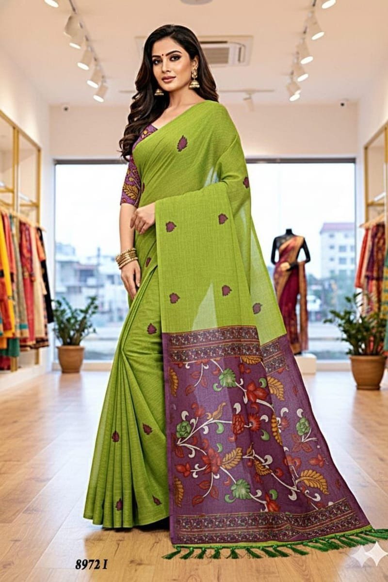 Vastra Sarees - Soft Lenen Cotton