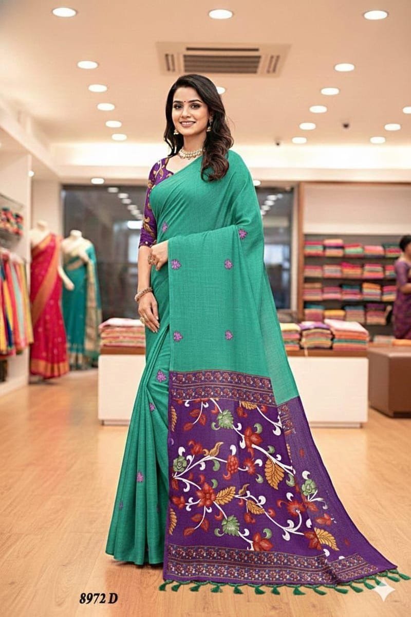 Vastra Sarees - Soft Lenen Cotton