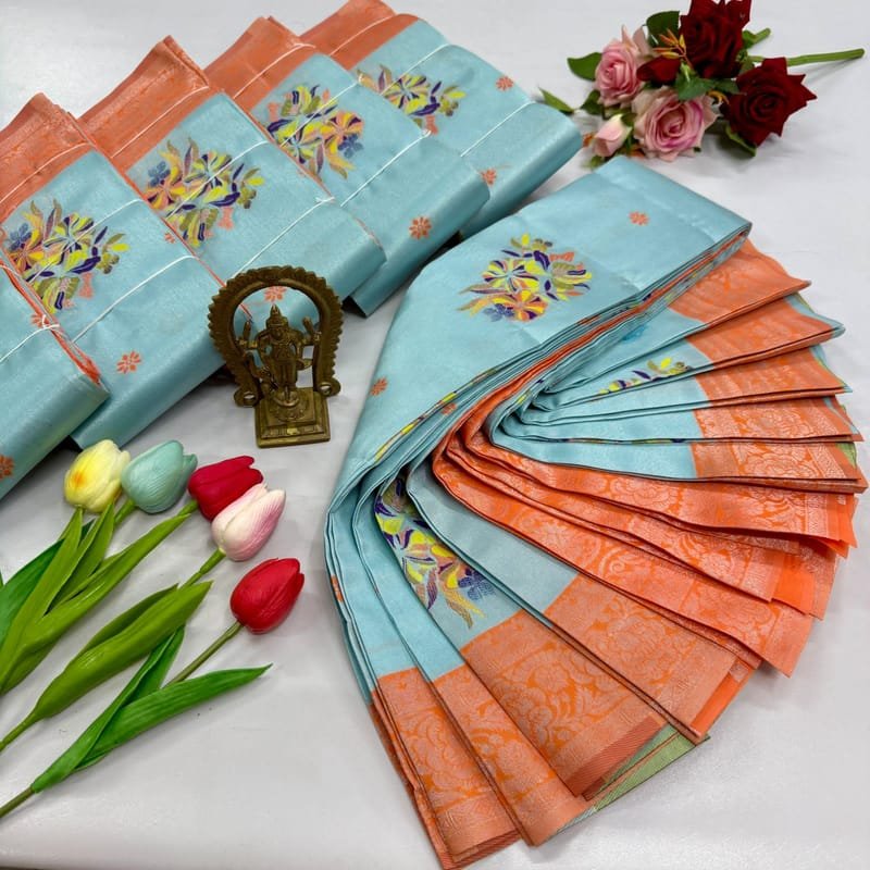 Digital Meena Tissue Saree