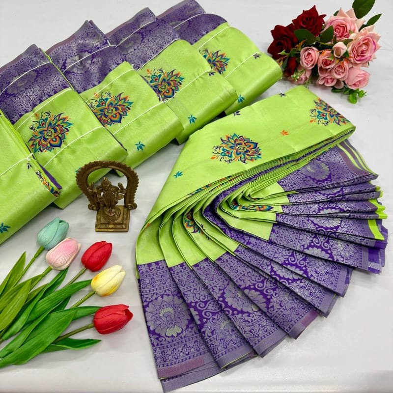 Digital Meena Tissue Saree