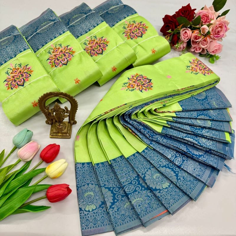 Digital Meena Tissue Saree