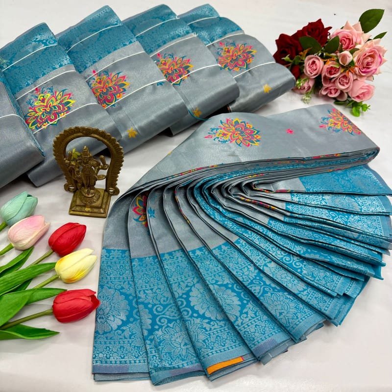 Digital Meena Tissue Saree