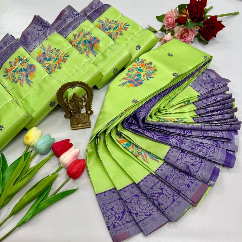 Digital Meena Tissue Saree