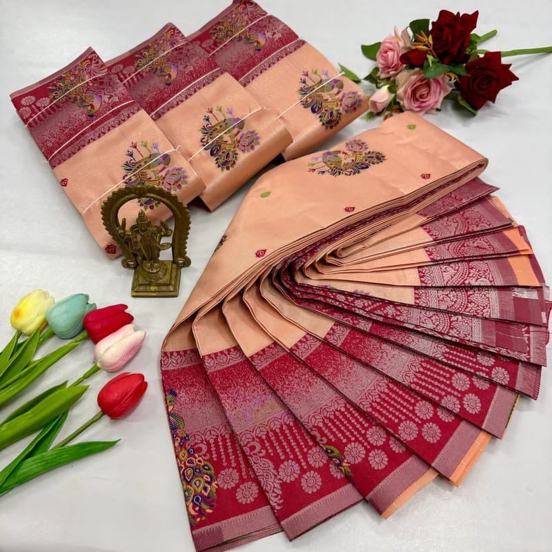 Digital Meena Tissue Saree