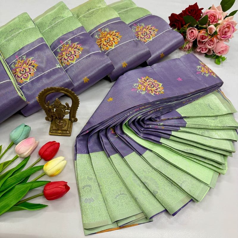 Digital Meena Tissue Saree