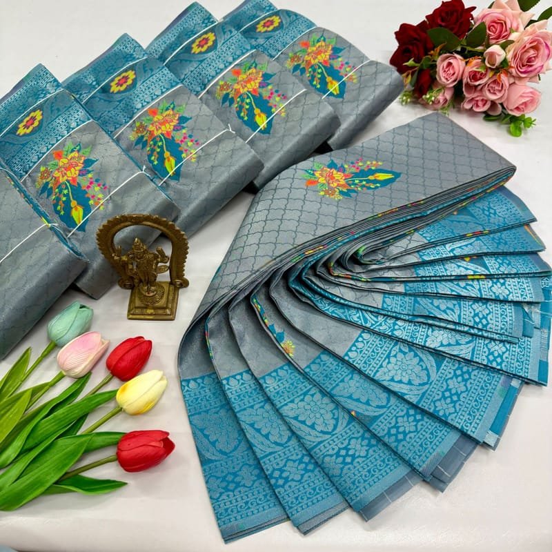 Digital Meena Tissue Saree