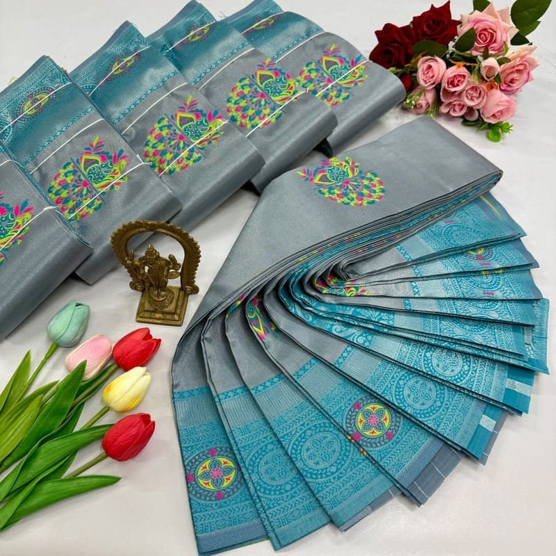 Digital Meena Tissue Saree