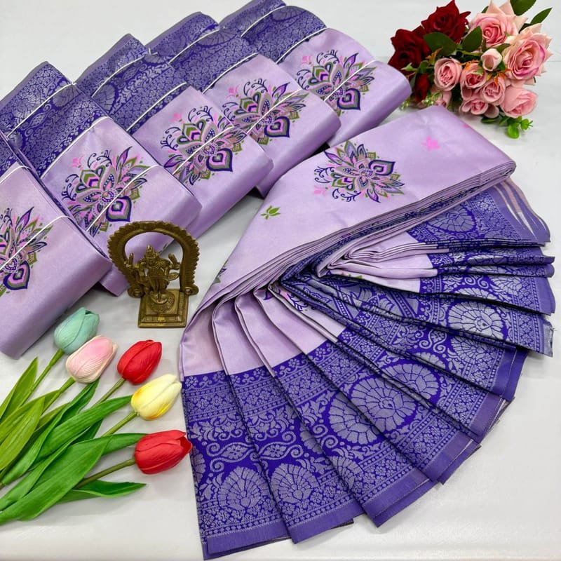 Digital Meena Tissue Saree