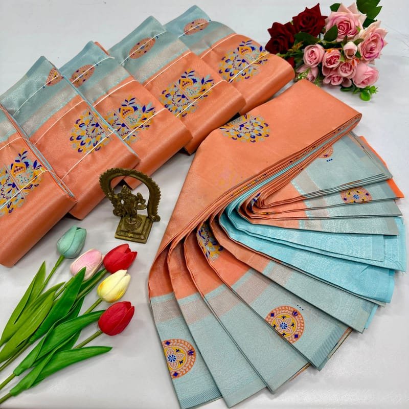 Digital Meena Tissue Saree