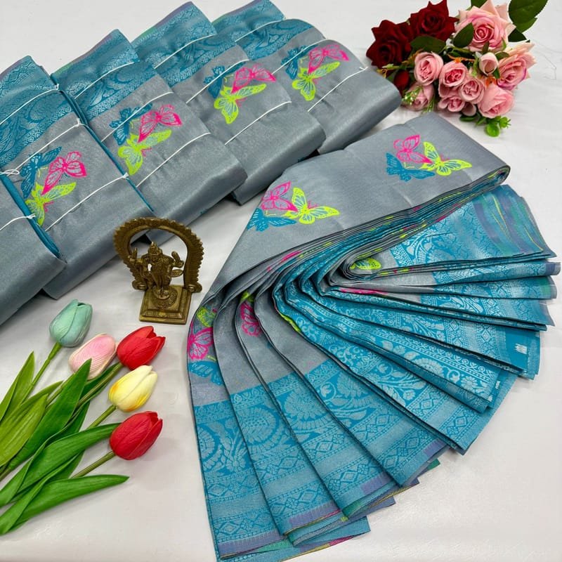 Digital Meena Tissue Saree