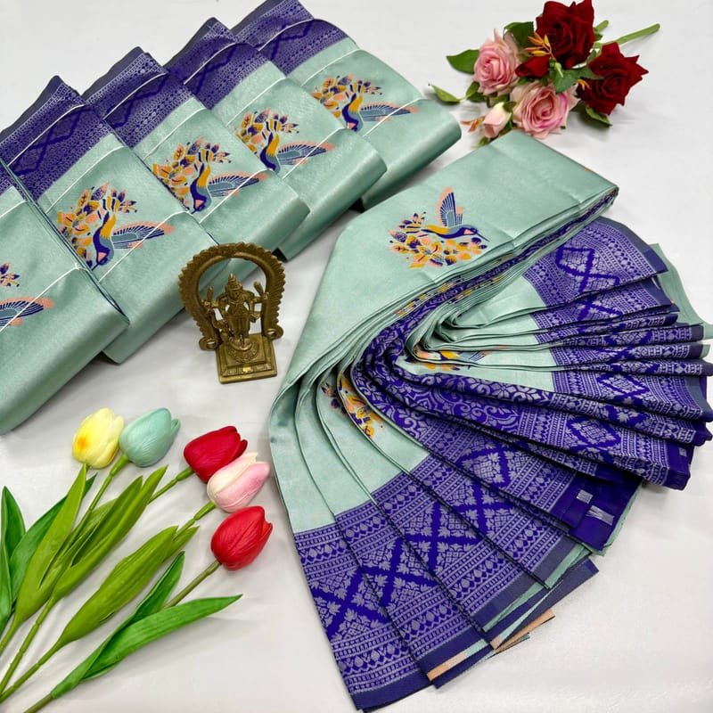 Digital Meena Tissue Saree