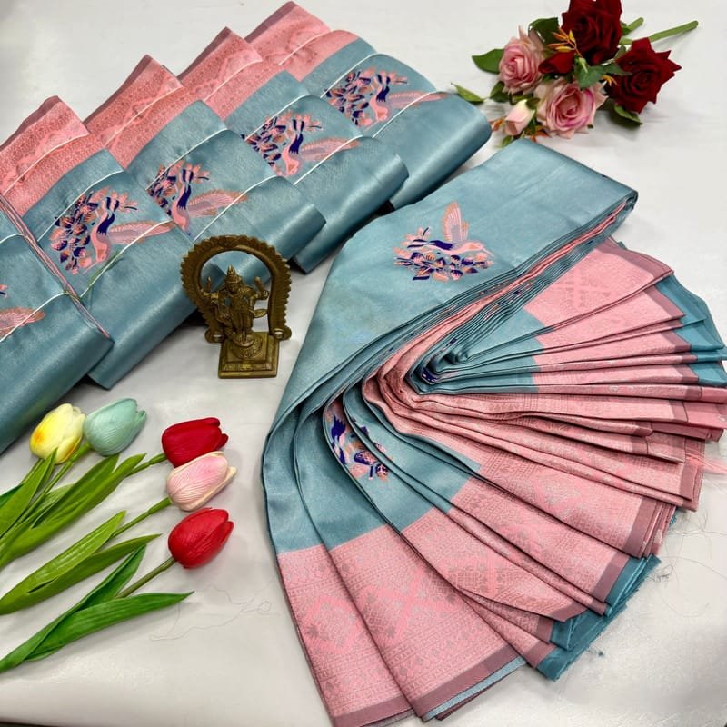 Digital Meena Tissue Saree