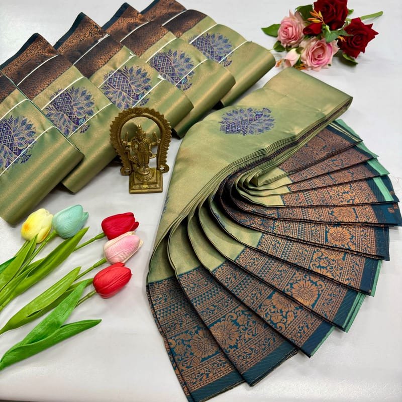 Digital Meena Tissue Saree