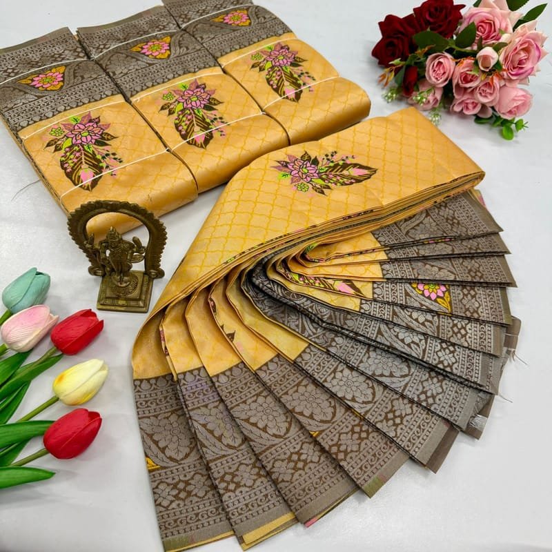Digital Meena Tissue Saree